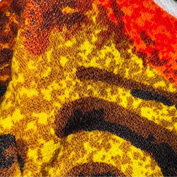 Vintage 60's Royal Hawaiian Shirt Tribal Button Up Barkcloth Mens Size Small - Picture 11 of 13